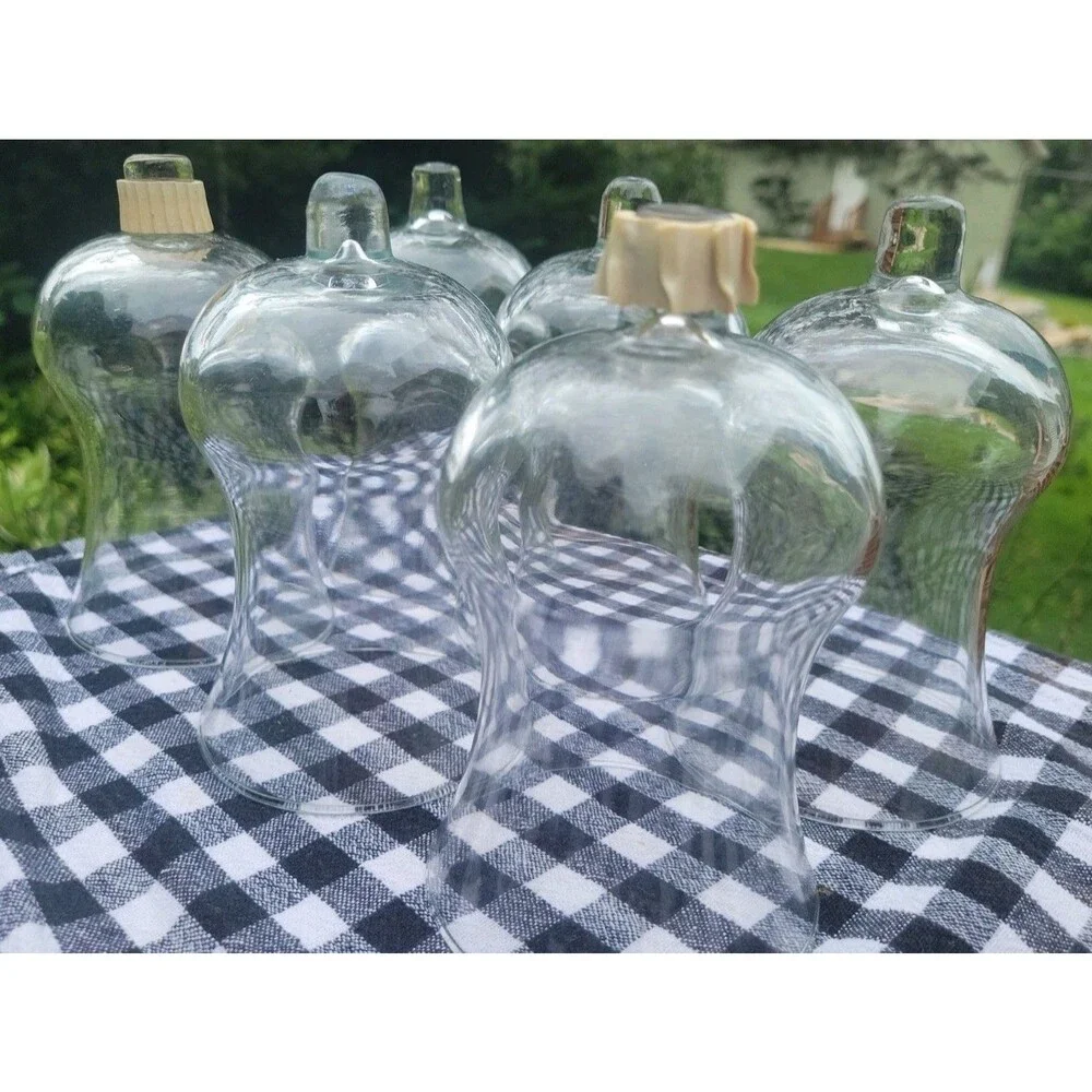 6 HOME INTERIORS / HOMCO VOTIVE CUPS - CLEAR GLASS TRADITIONS Home Decor 90's
